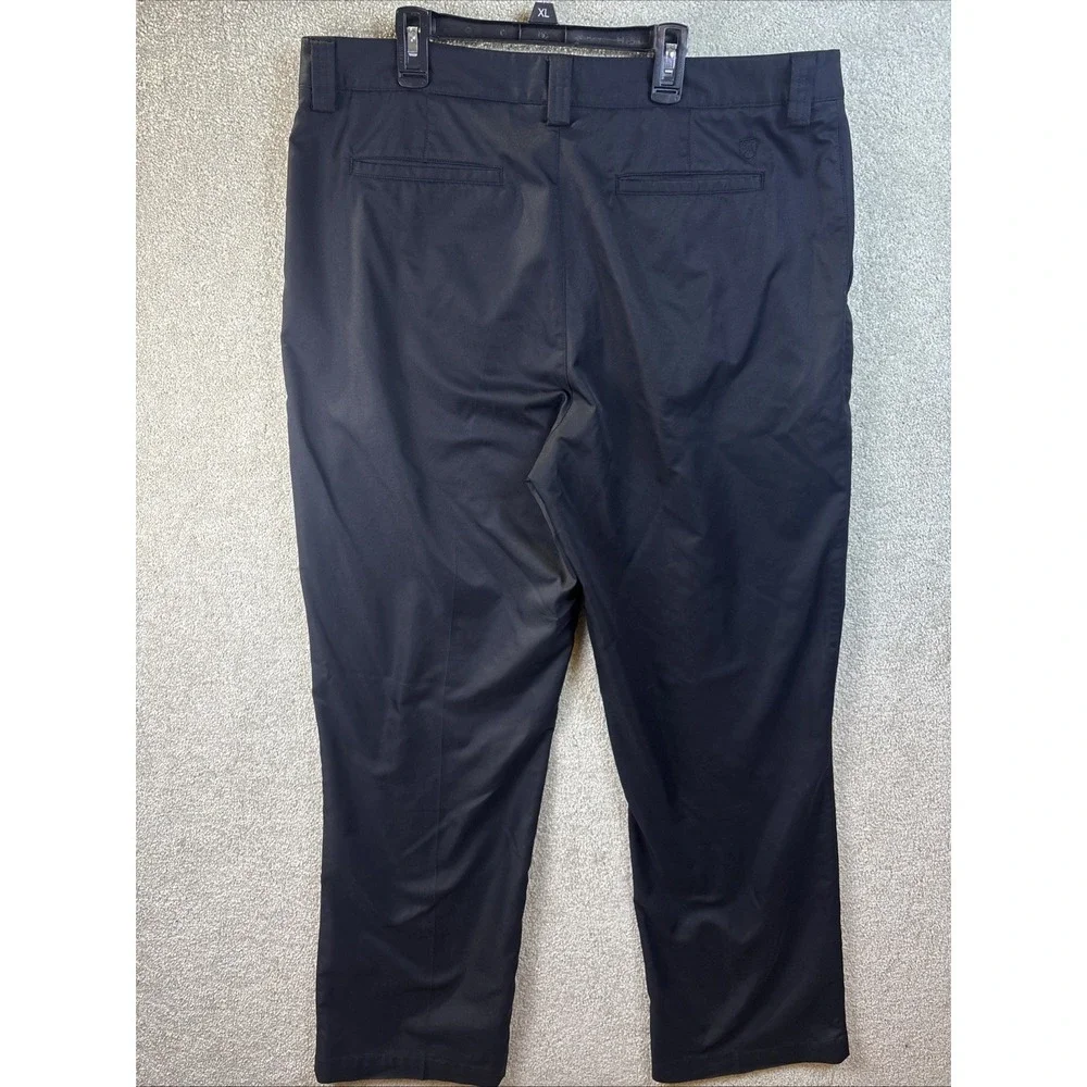 St Andrews of Scotland Golf Pants Mens 38x32 Black Performance Flat‎ Front